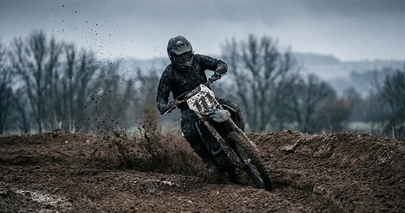 Motocross Race Number Tagging When the Plate Is Buried